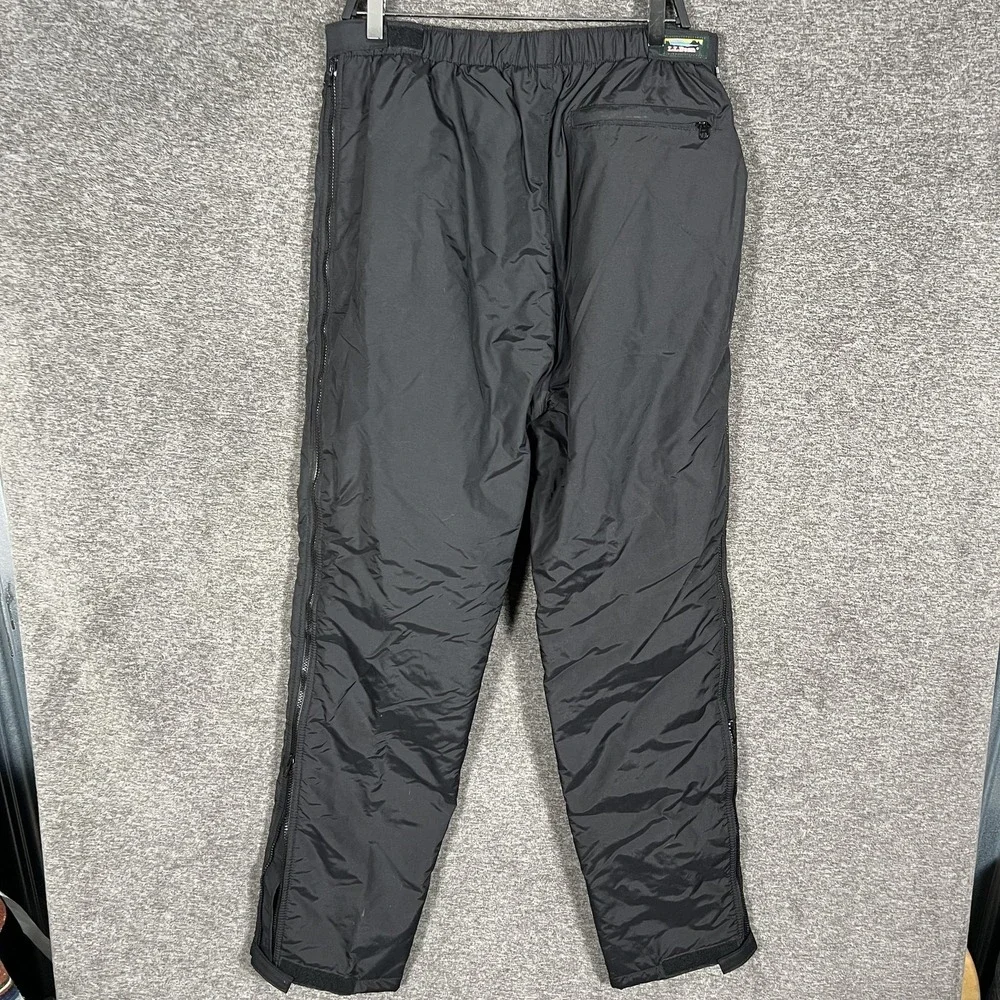 Vintage L.L. Bean Pants Mens LT‎ Black Thinsulate Nylon Insulated Snow Ski USA